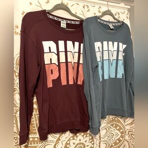 Two (2) PINK by Victoria’s Secret Sweatshirts